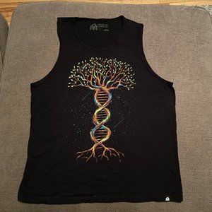 DNA tree roots tank top shirt - size XL